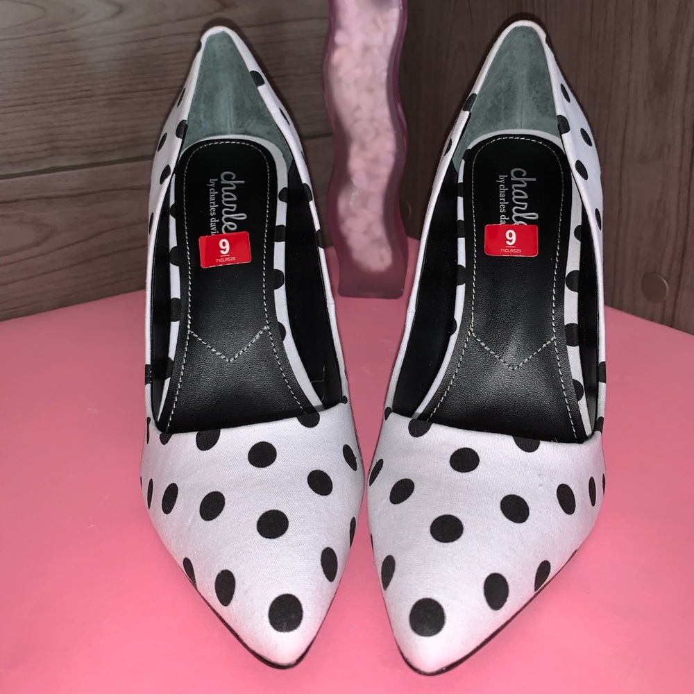 Pointy Polka Dot Heels